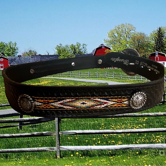 Wrangler Kids Leather Belt w/ Buckle - Picture 4 of 6